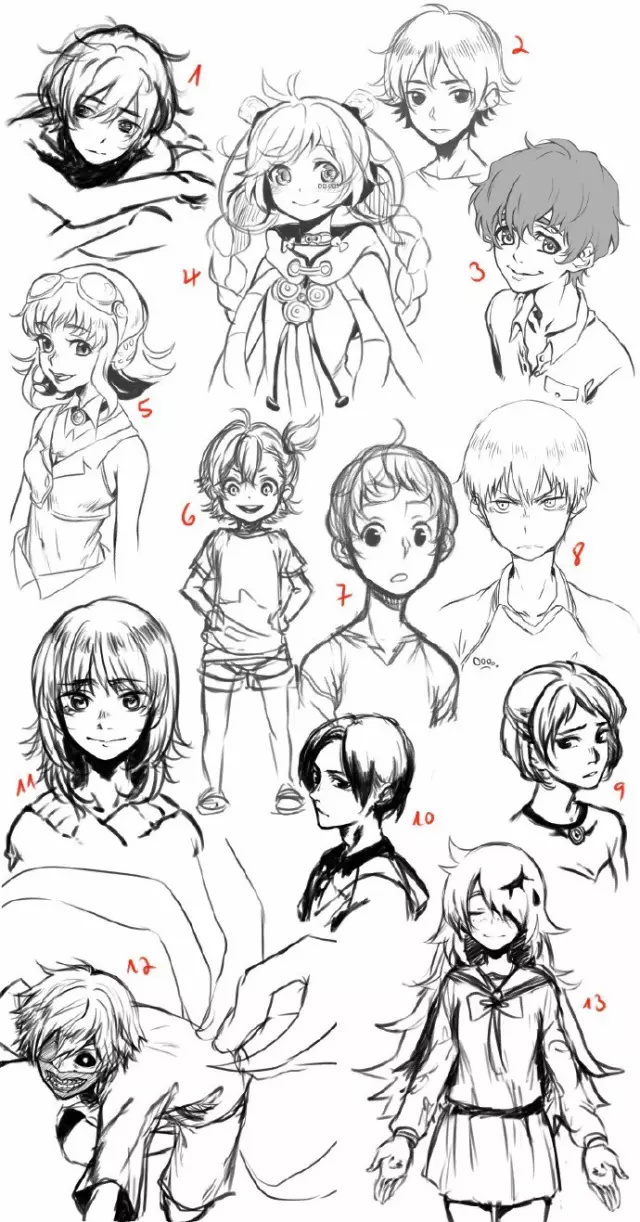 動(dòng)漫人物繪畫全方位參考指南 發(fā)型、姿勢(shì)、表情與網(wǎng)站資源